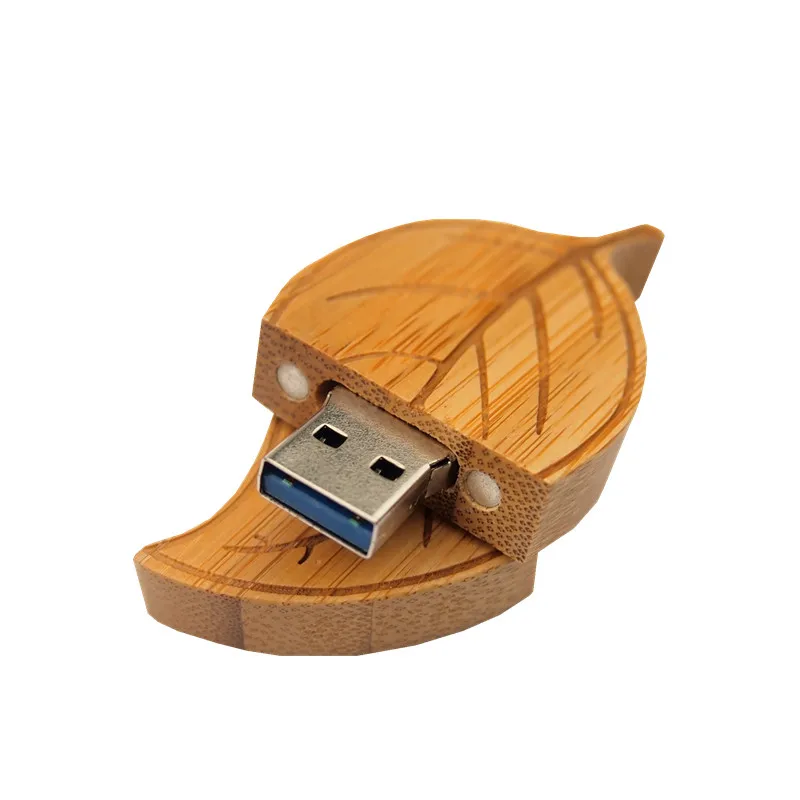 

OVER 10pcs Free LOGO Wooden USB Flash Drive 3.0 Leaf Shape Pendrives 8gb 16gb 32gb 64gb 128gb Usb Flash Memory Stick Photography