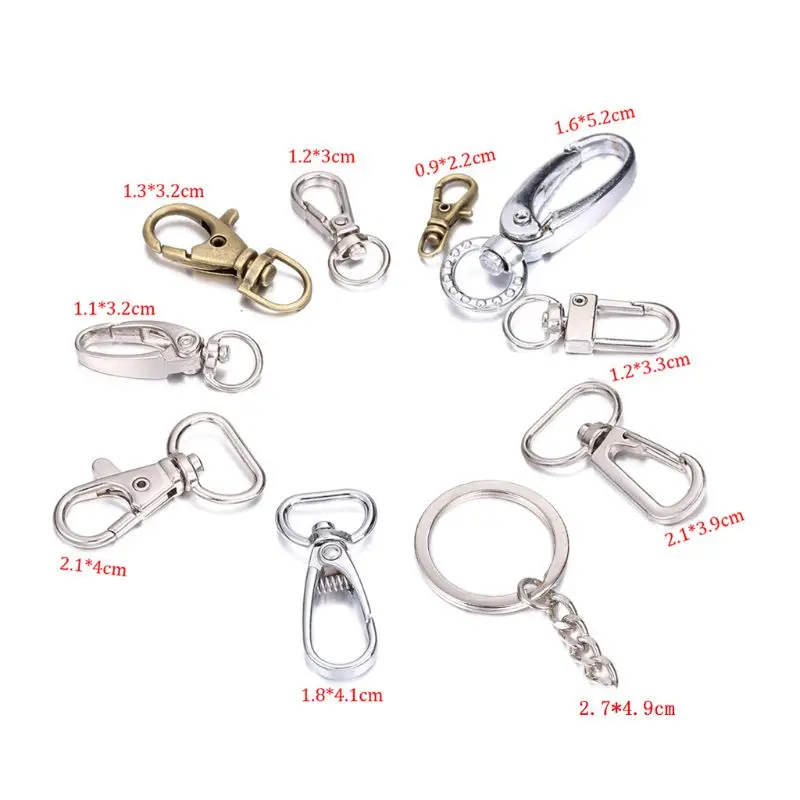 

Metal Swivel Clasp Key Ring Metal Lobster Claw Clasp Hook Make Your Own Key Ring