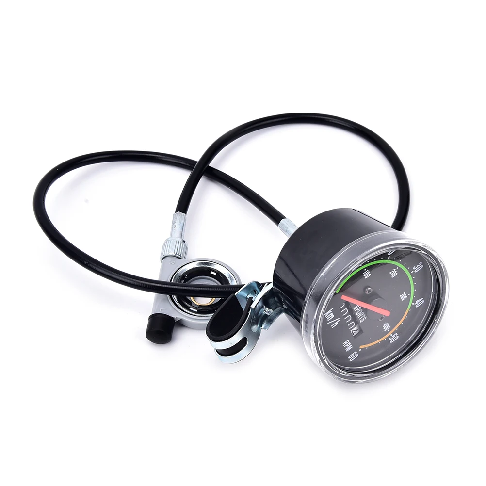 Bike Parts Cycling Motorcycle Analog Mechanical Speedometer Odometer Speed Mileage For MTB Bike