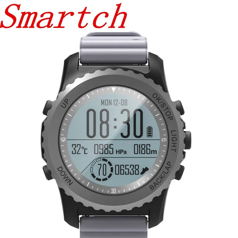 

Smartch S968 GPS Sports Smart Watch IP68 Waterproof Sleep / Heart Rate Monitor Sedentary Reminder Barometer Thermometer Altimete