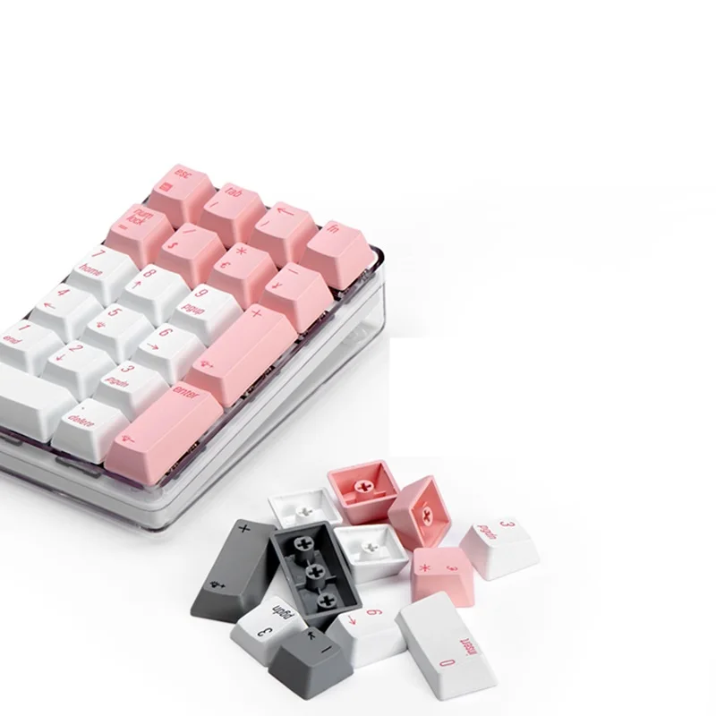 Все новые Magicforce Crystal 21 ключ USB Проводная Механическая клавиатура внешняя официальная цифровая клавиатура Cherry, Gateron Механическая ось