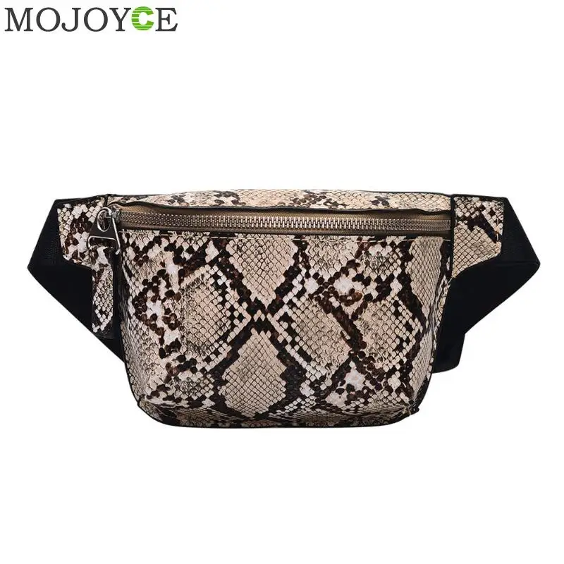 2019 змеиной поясные сумки для женщин дизайнер Fanny Pack модный пояс поясная Грудь сумка модные кожаные чехол для телефона