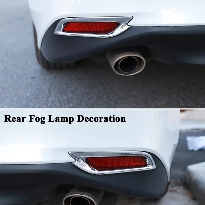 SEEYULE Stylish Car Front Rear Fog Lamp Decoration Frame Trim Cover Sticker Styling Car Accessories for Toyota Camry 2018