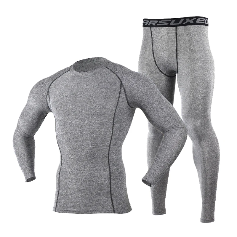 

Cycling Base Layers Compression Tights Base Layer Running Fitness Bodybuilding Men Clothes Tops and Pant Suit