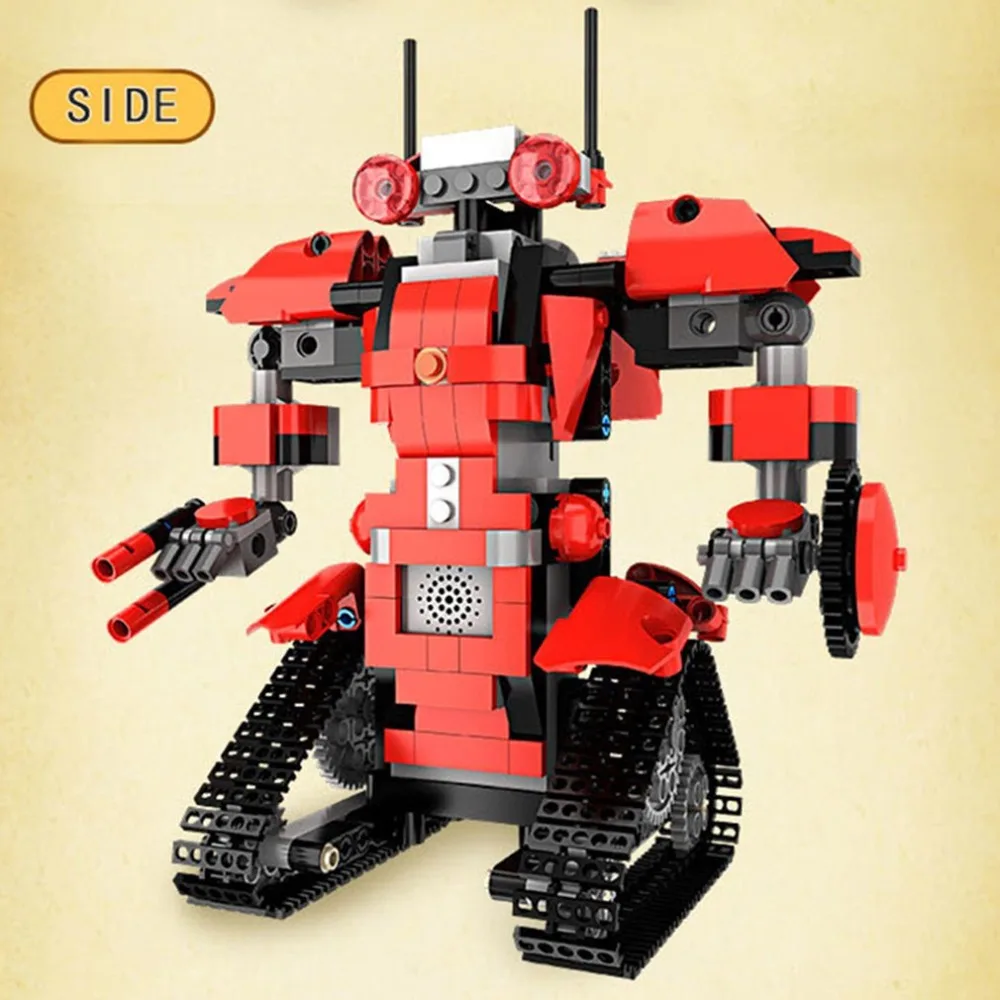 

392pcs M1 4CH Remote Control DIY RC Building Blocks Robert Robot Toys Creative Bricks with 360Rotate in Situ for Gift Kids