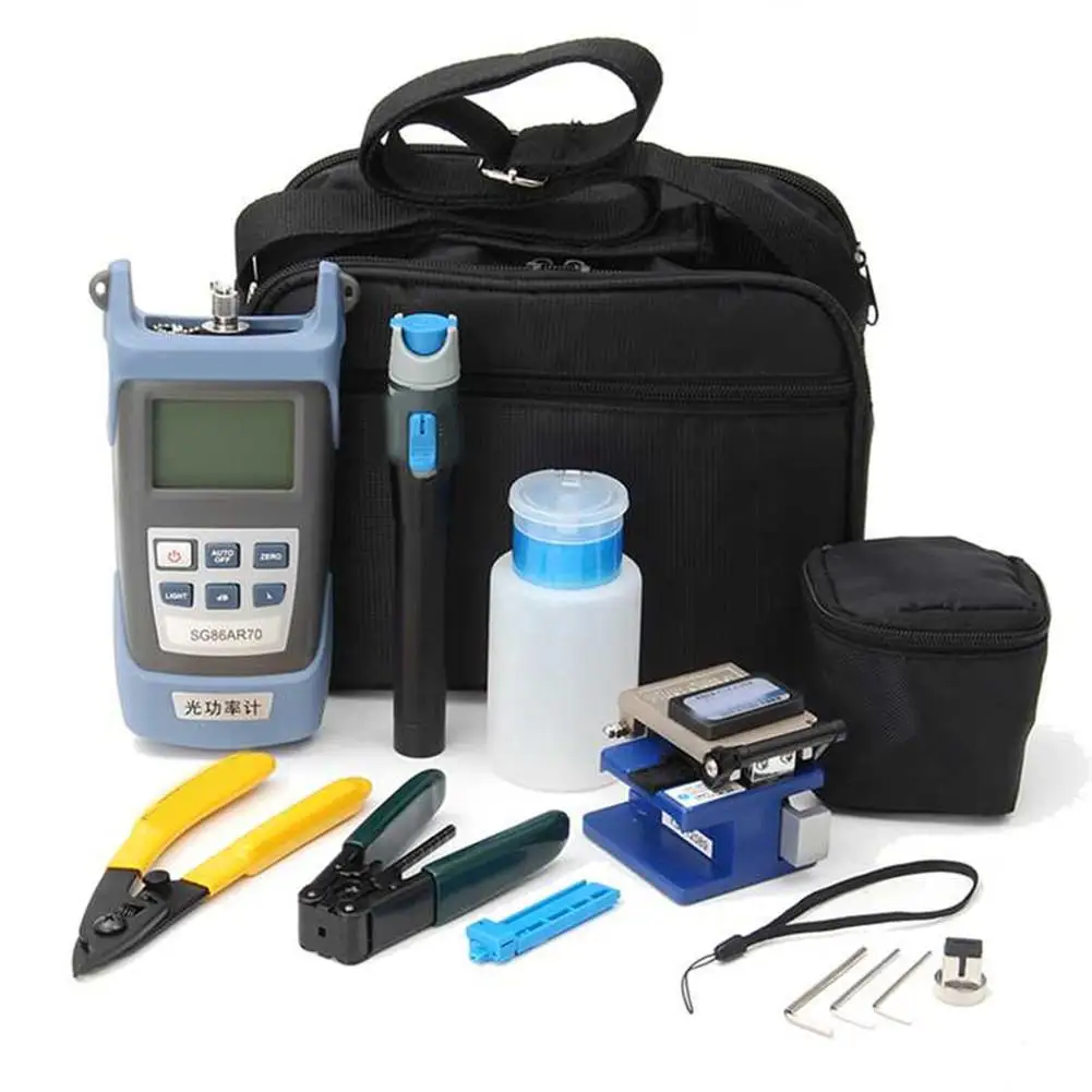 

Multi-Function Fiber Optic Cold-Connecting Tool Kit Fiber Cleaver Toolbox
