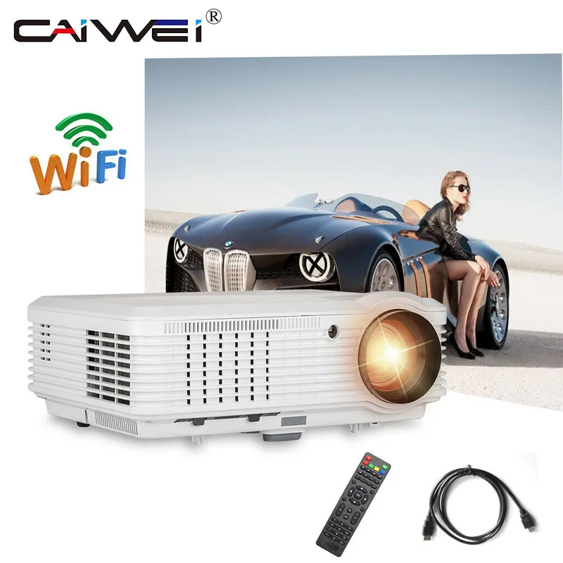 

Full HD LED LCD Home Theater Projector 1080P 6000Lumen Video WiFi Wireless Screen Mirroring Beamer HDMI USB