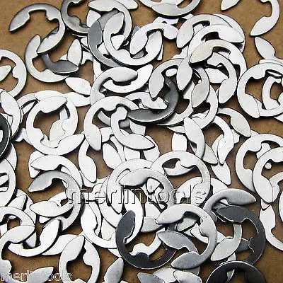 

50Pcs Stainless Steel E-Clip /Snap Ring /Circlip Select Size From 10mm