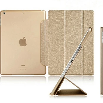 Luxury Stand Leather Case For iPad mini 1  2 3 4 Retina Silk Slim Clear Transparent Smart Back Cover for Apple iPad Mini 4 3