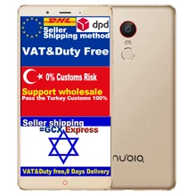 Оригинал ZTE Nubia Z11 MAX Snapdragon 652 Octa Core CPU 4 ГБ RAM 64 ГБ ROM 6.0 дюймов Мобильный телефон 4 Г LTE 16.0MP Отпечатков Пальцев
