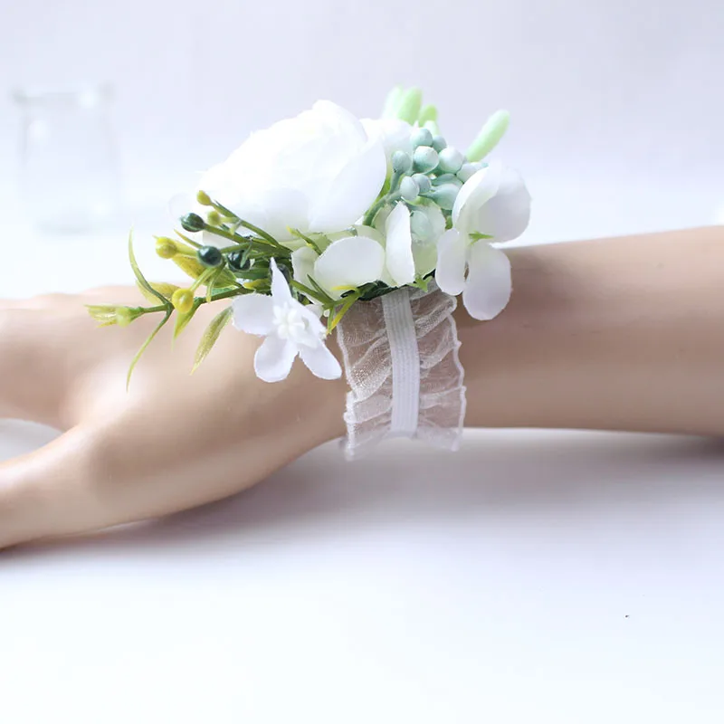 wrist flower bridesmaid wedding wrist corsage (5)
