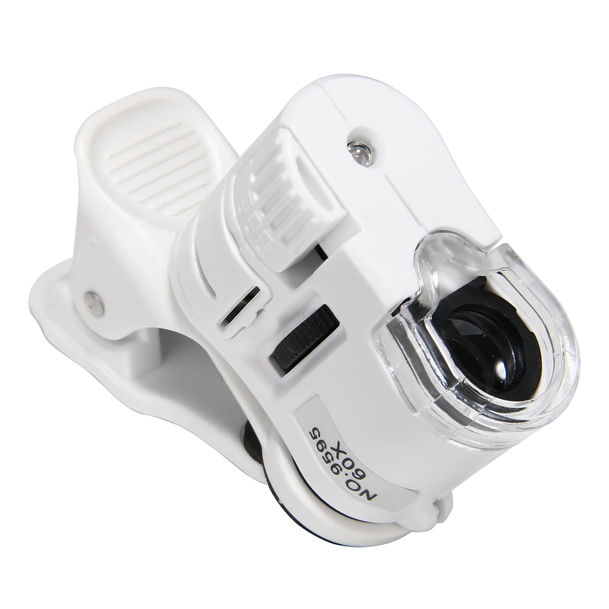 

Mini 9595W 60X Power Mobile Phone Microscope LED UV Mobile Phone Clip Microscope Currency Detecting Jewelry Evaluating Tools