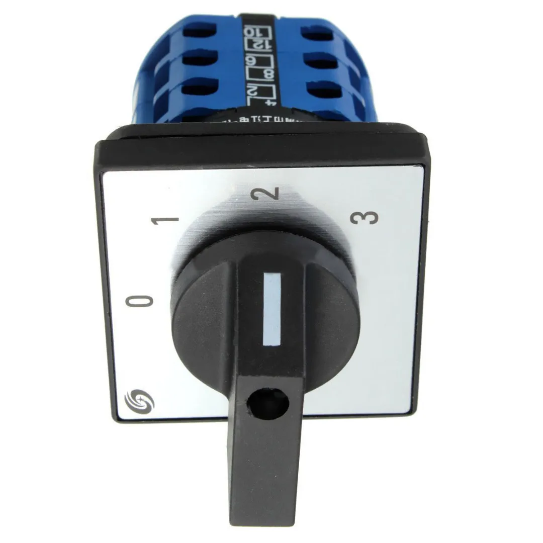 

New Changeover Switch LW26-20 660V 20A 4 Position Rotary Universal Cam Changeover Combination Switch with Screws Mayitr