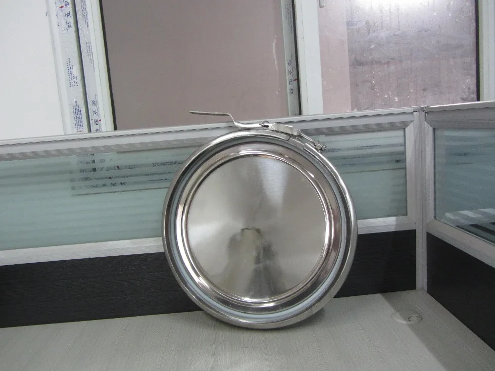 Санитарный 400 мм зажим круглый бак крышка люка нержавеющая сталь 1 бар давление