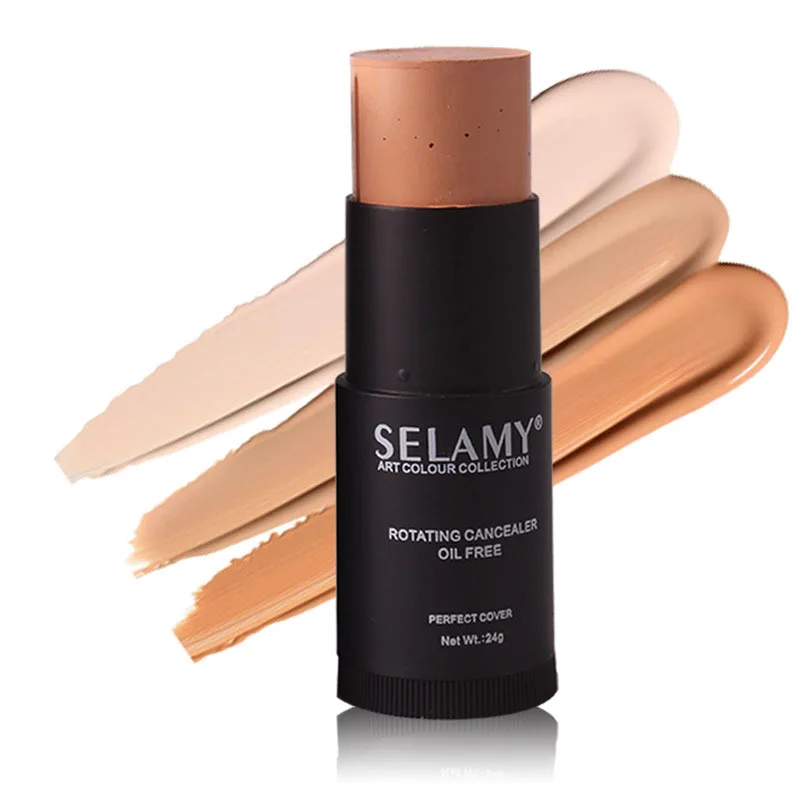 

Selamy Bronzer Face Concealer Stick Long Lasting Base Contouring Primer Makeup Tool @ME88