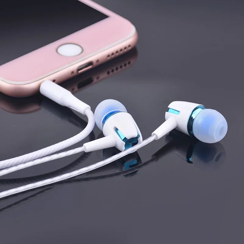 FFFAS 12 m Lange Gold-überzogene Kopfhörer Mikrofon Volume Control Musik Headset für Apple IPhone H