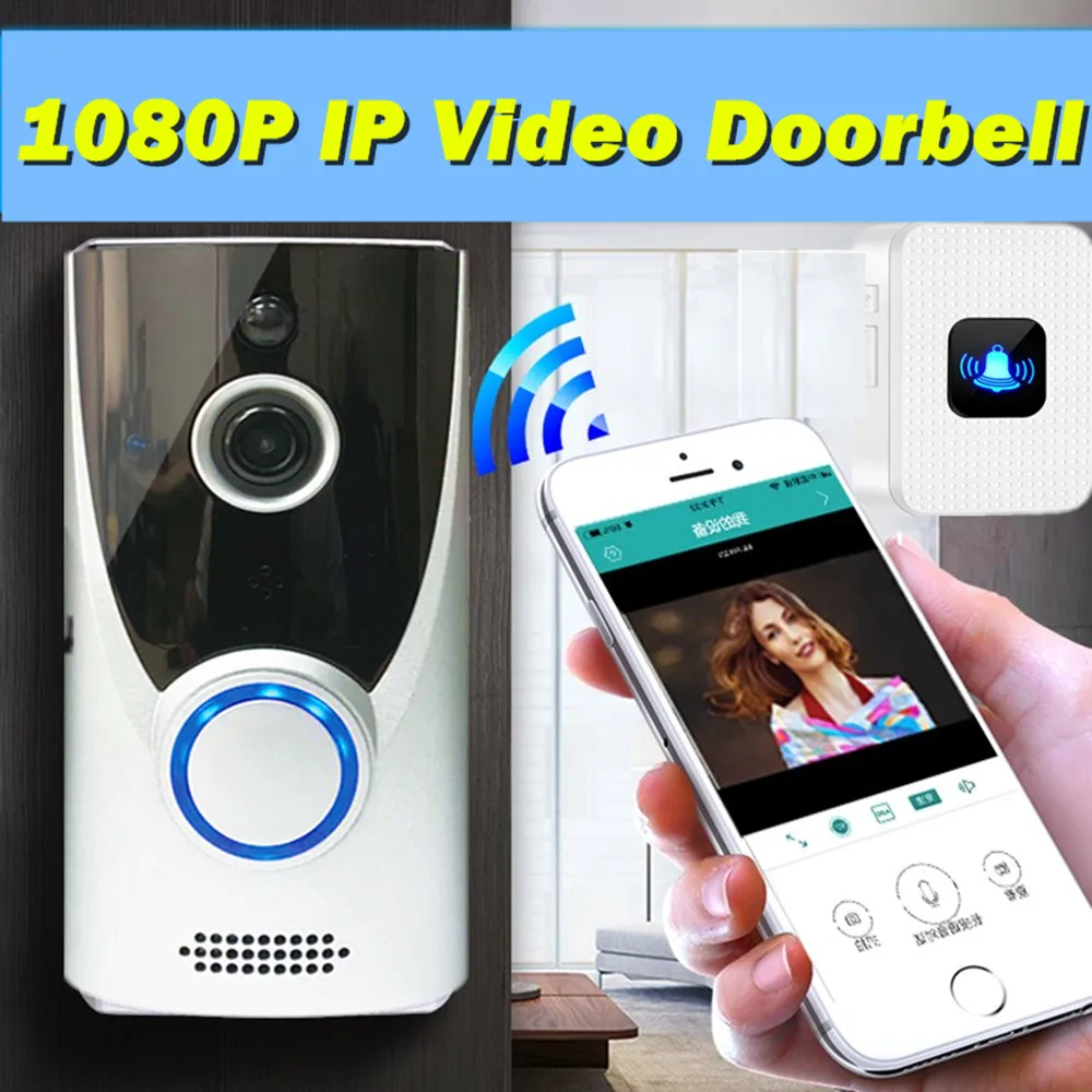 Видеодомофон UCYBO Wi Fi 1080P HD беспроводная ip камера видеонаблюдения|Видеодомофон| |