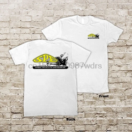 

SPEED PRODUCTS ENGINEERING SPE AUTOMOTIVE DRAG RACING RACE HOT RAT ROD T-SHIRT