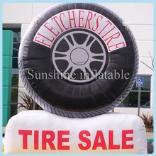 16 футов Большая распродажа надувные шины воздушный шар, надувные шины рекламы с печать логотипов