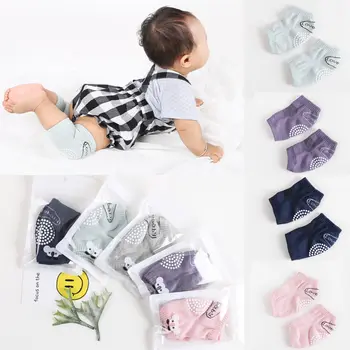 

Toddler Kids Kneepad Protector Soft Thicken Terry Non-Slip Dispensing Safety Crawling Baby Leg Warmers Well Knee Pads For Child