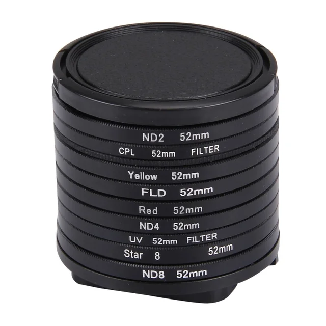 52mm ND Filter Fader Neutral Density Adjustable ND2 ND8 ND4 Filter for
