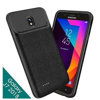 

For Samsung Galaxy J7 2018 Battery Case 5000mAh For Galaxy J7 Refine Charger Case for Galaxy J7V 2018 for Galaxy J7 Star black