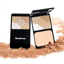 Модная Косметика Водонепроницаемый осветлитель Макияж Лицо Румяна бронзирующие тени Палетка для пудры макияж инструмент