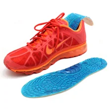 1 Pair Large Size Orthotic Arch Support Massaging Silicone Anti-Slip Gel Soft Sport Shoe Insole Pad For Man Women FM0996