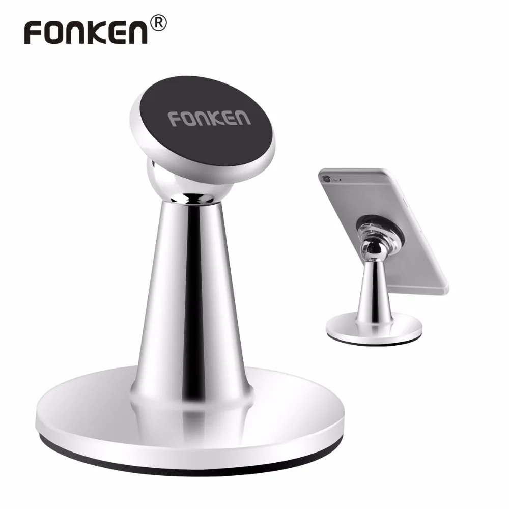 

FONKEN Magnetic Holder Stand Desk Phone Holder 360 Rotation Mobile Mount Holder Smartphone Tablet PC Stand
