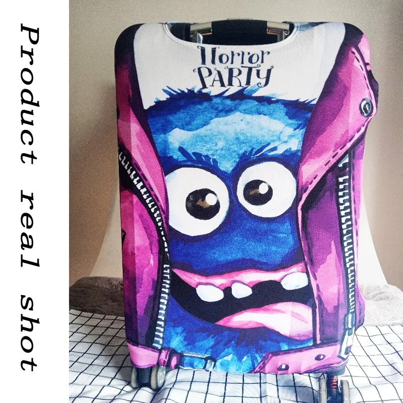 Strange Luggage Cover Travel Suitcase Protector Suit For 18-32 Size Trolley Case Dust Travel Accessories Elasticity Box Sets Strange Luggage Cover Travel Suitcase Protector Suit For 18-32 Size Trolley Case Dust Travel Accessories Elasticity Box Sets