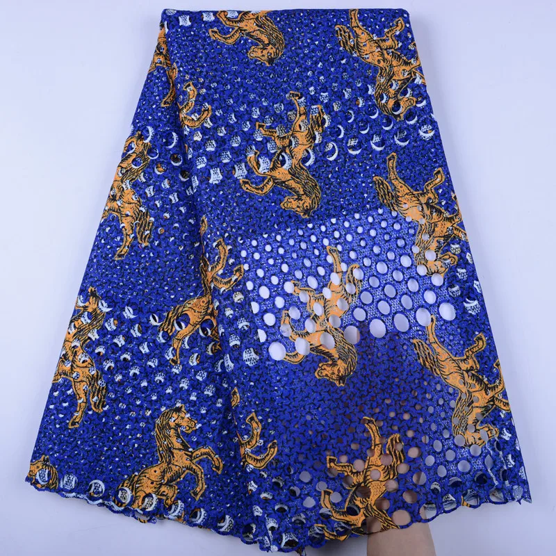 Высокое качество гипюр с вышивкой воды Швейцарский Африканский молочный шелк шнур растворимый кружевная ткань для платья Y1440