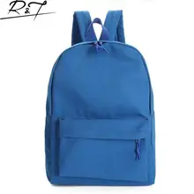 2016 High Quality Canvas Solid Color Backpack School Bags For Girls Hot Sales Women Canvas Bags Student Book Bag Girl Schoolbag