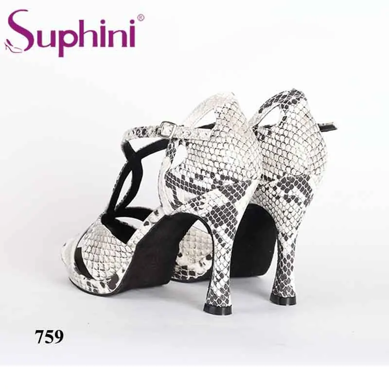 Бесплатная доставка; обувь для латинских танцев со змеиным принтом; женская обувь для выпускного бала