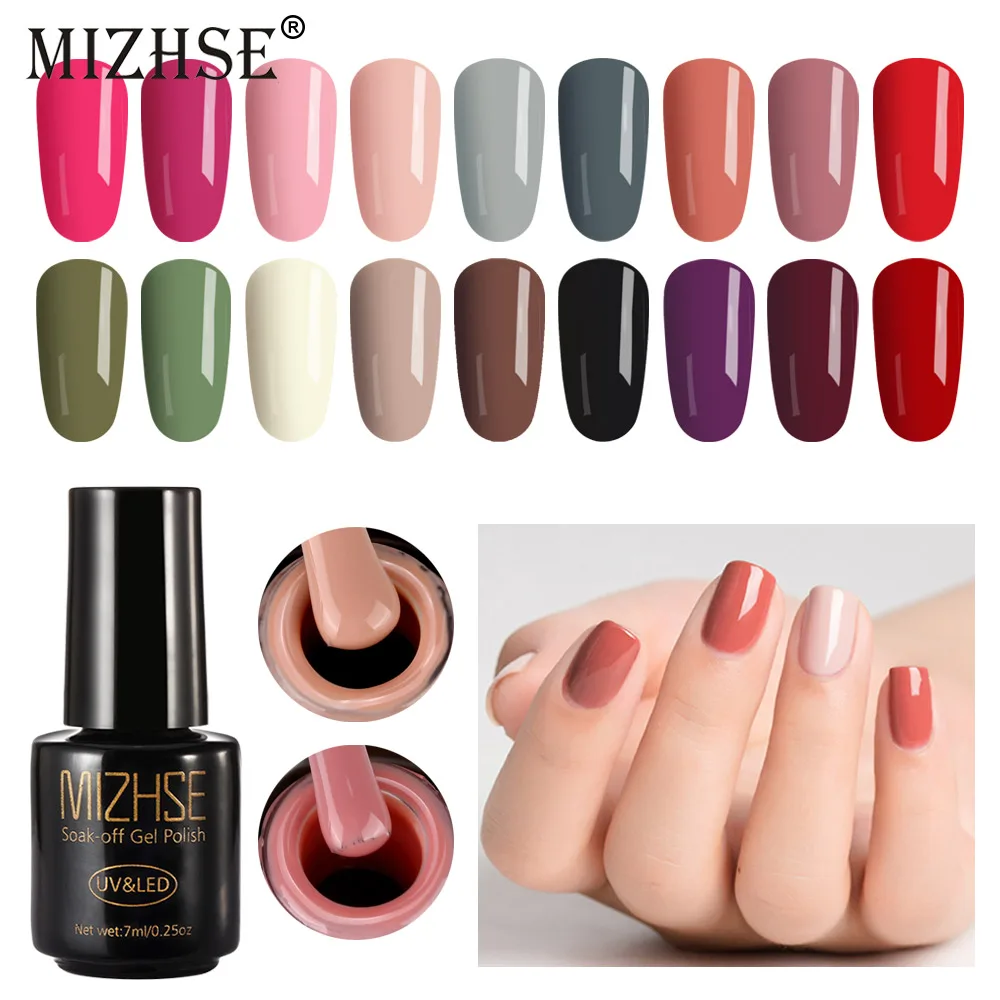 

MIZHSE 3pcs Nail Gel Polish Kit for Manicure UV Gel Polish UV LED Professional All for Varnish DIY Nail Art Tools Kit Set Salon
