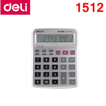 

Deli 1512 real pronunciation 12 digits AAA battery calculator desktop calculator student officer brand new