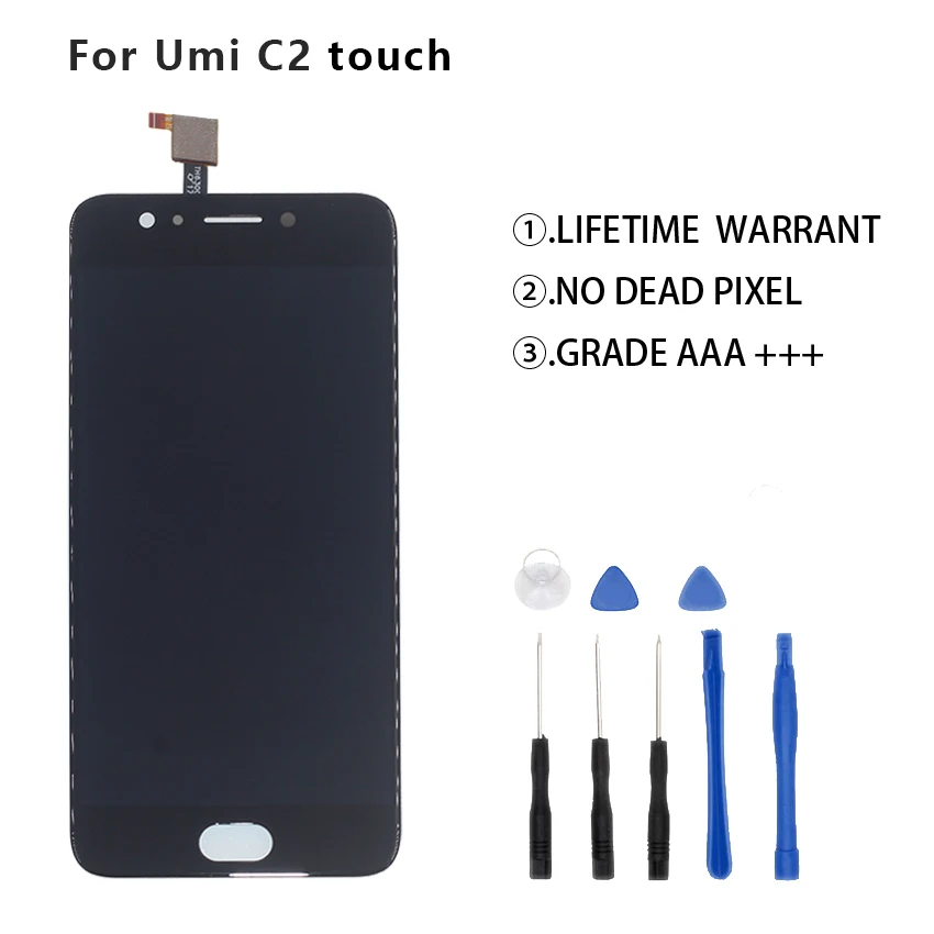 

Original For UMI Umidigi C2 LCD Display Touch Screen Digitizer Assmbly For UMI Umidigi C2 lcd Display phone Parts