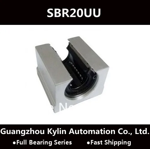 

Best Price! 4 pcs SBR20UU Linear Bearing 20mm Open Linear Bearing Slide block, 20mm CNC Router linear slide