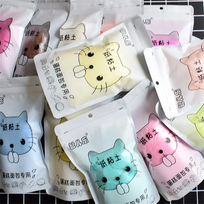 

100G New Meng Cat Paper Clay Enough Large Volume Paper Monsters Clay Soft Paper Plasticine Drawing Slime Polymer Children's Toy
