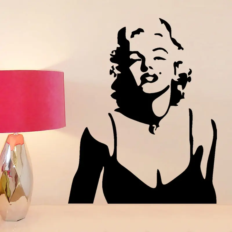 Marilyn Monroe Wall Decal Sticker Modern Art Home Decor Removable Vinyl