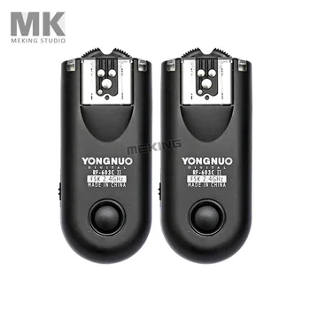 

One Pair Yongnuo RF603 II C3 Flash Trigger Remote Control for Speedlite Canon 30D 20D 10D 5D 5DII 7D D60 RS-80N3 YN560iv