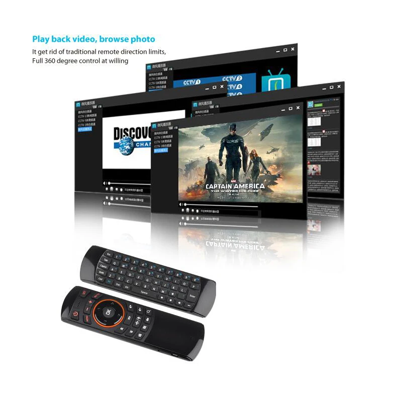 Everycom Projector Accessory X6 Adroid Remote Multi-fuctional Handle 2.4Ghzi wireless Keyboard For