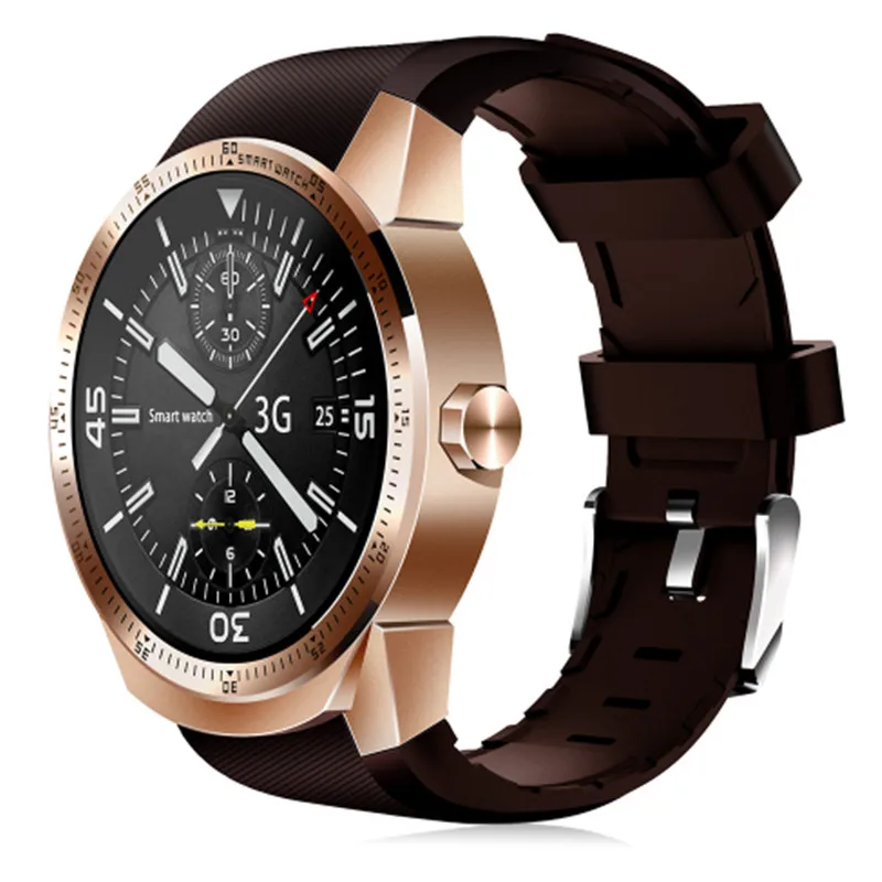 

Smart Watch 1.3 inch Round Screen 3G Network Heart Rate Tracker Smart Wristwatch ROM 4G GPS Smartwatch Support Android 4.1