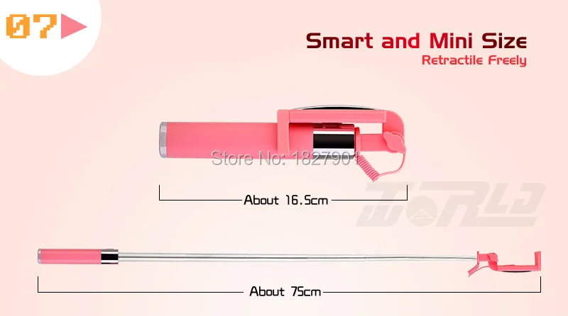 Складной переносной штатив Проводная палка для селфи Выдвижная селфи палка для iPhone samsung селфи-палка для смартфона монопод