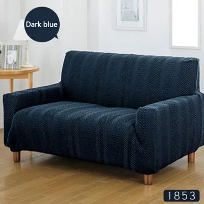 Для гостиной, дома, простой современный водонепроницаемый чехол для дивана из эластичной ткани, универсальный набор, универсальный чехол для дивана на заказ - Цвет: Dark blue