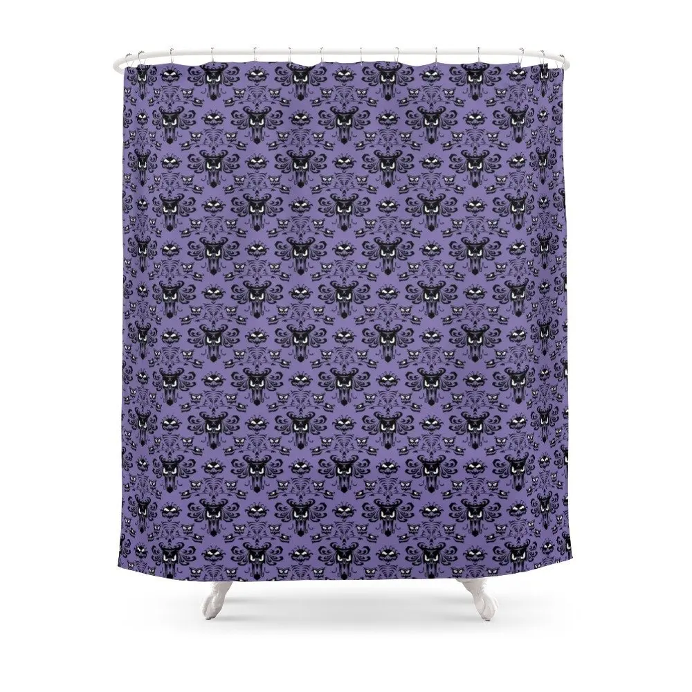 Haunted Mansion Wallpaper Shower Curtain