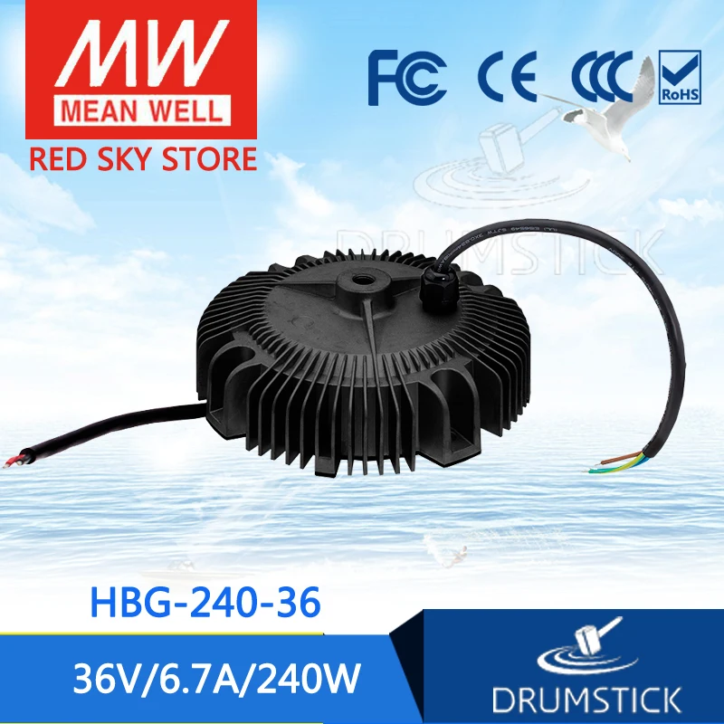

MEAN WELL HBG-240-36 36V 6.7A meanwell HBG-240 36V 240W Single Output LED Driver Power Supply