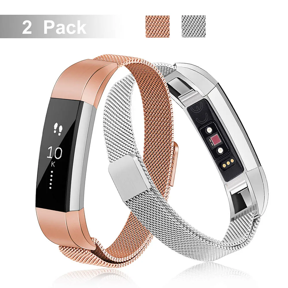 2 шт. Milanese Loop Ремешок Для Fitbit Alta/Alta hr/Alta Ace Смотреть Band нержавеющая сталь магнит застежка запястье браслет