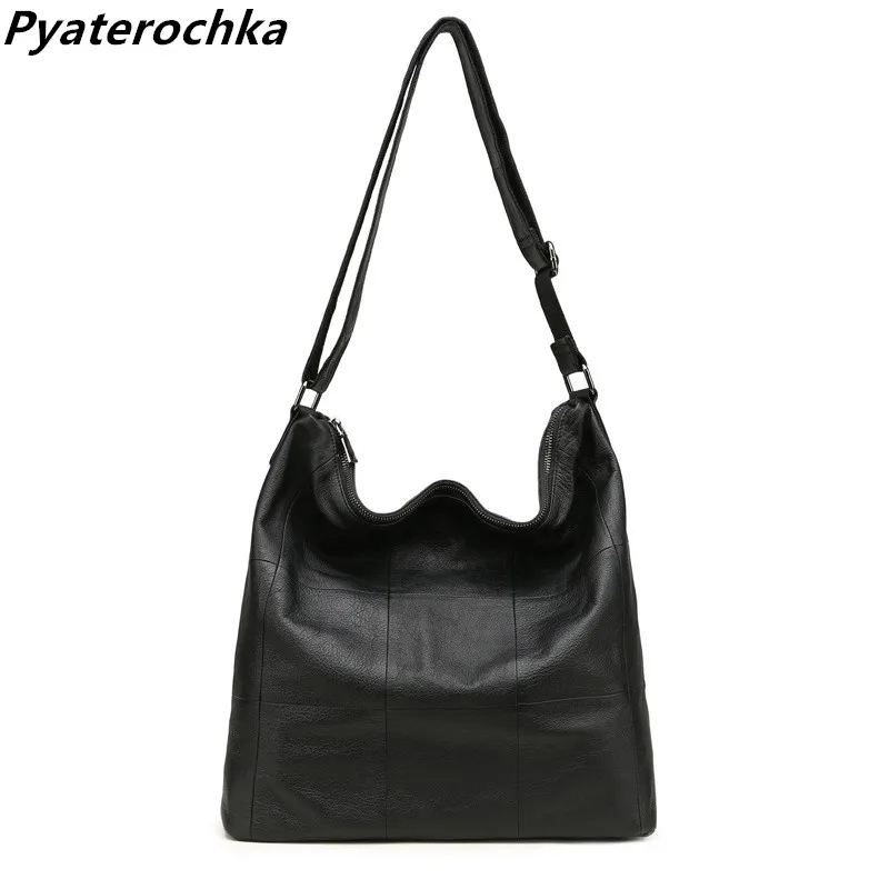 

Pyaterochka Famous Brand Genuine Leather Women Handbags Real Leather Shoulder Crossbody Bag Fashion 2018 Female Bucket