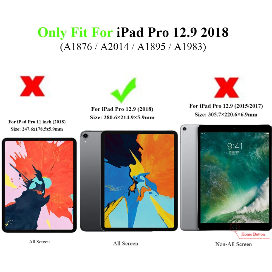 Для iPad Pro 12,9 Защитная пленка для экрана 9H Взрывозащищенная HD Прозрачная закаленная стеклянная пленка для нового iPad Pro 12,9''