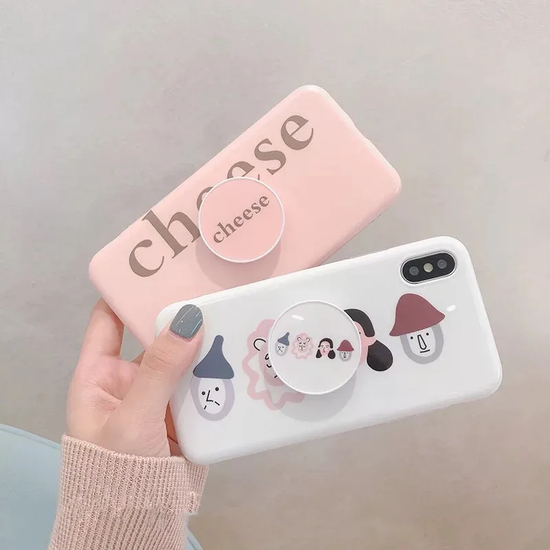 

Fashion Pattern Phone Case For iPhone 6 6S 7 8 Plus Cute Cartoon Pattern Case For iPhone XS Max XR X Kickstand Soft Cases Cover